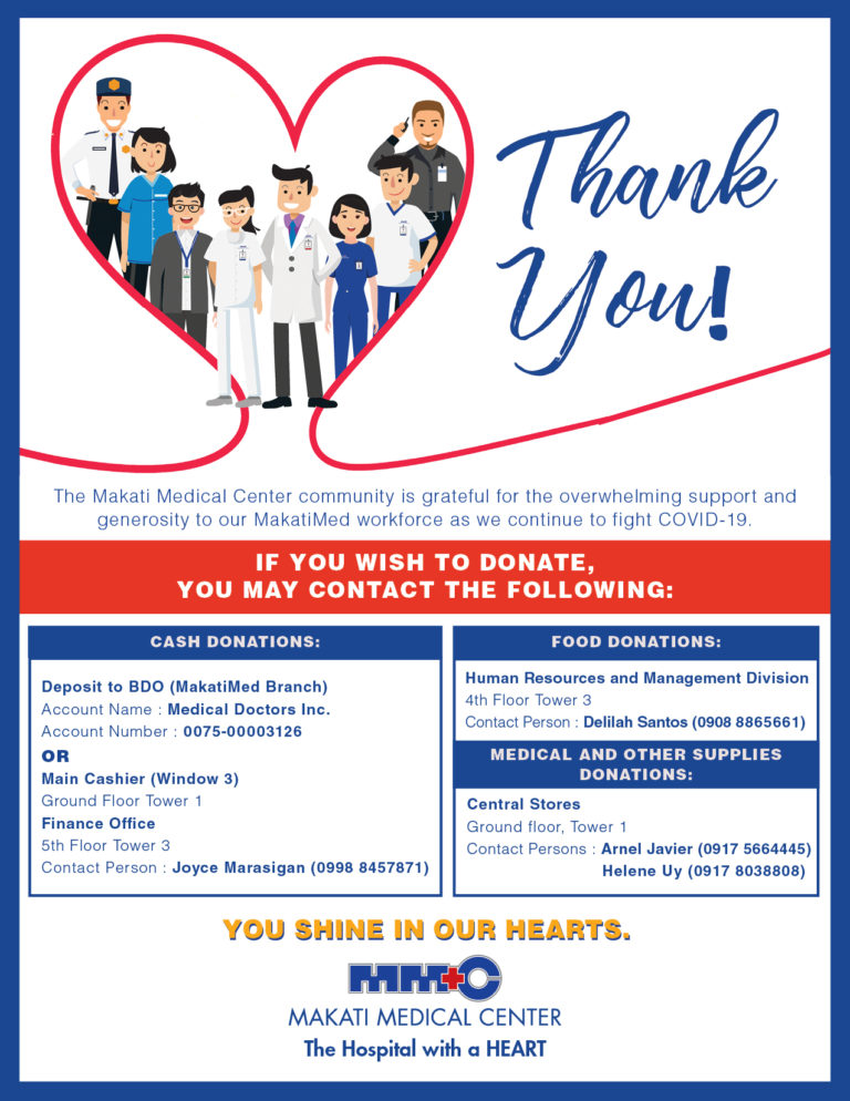 Donation Guidelines Advisories Makati Medical Center