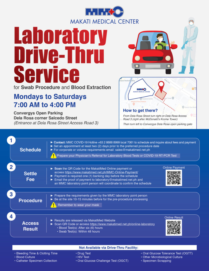 Laboratory Drive-Thru Service poster