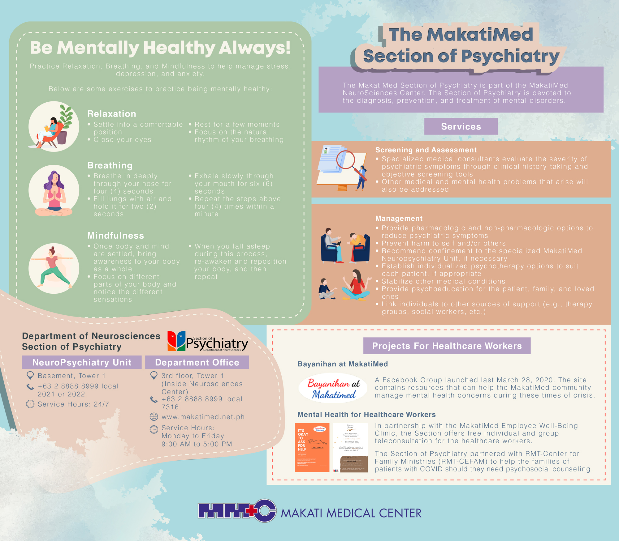 Be Mentally Healthy Always infographic