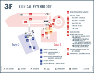 Clinical Psychology location map
