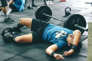 man collapsed in gym
