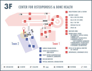 Center for Osteoporosis & Bone Health location map