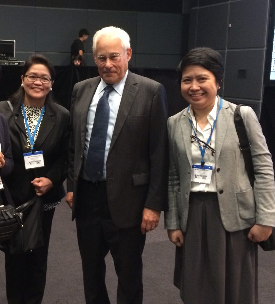 Pilar Baltasar, Donald Berwick, MD, and Mary Grace Sta. Ana, DMD, MBAH, QMD