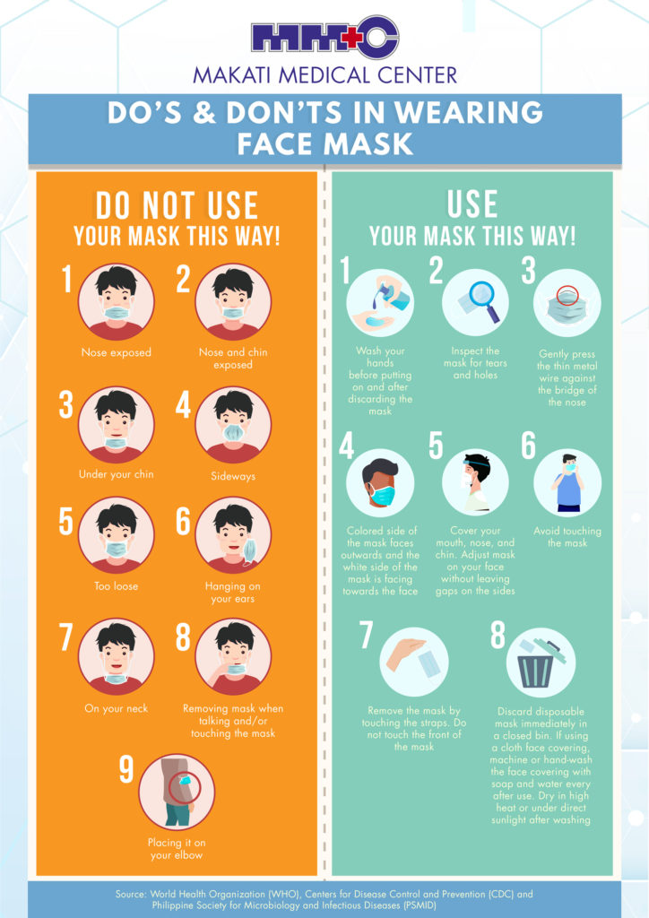 DO’s & DONT’s in Wearing Face Mask poster