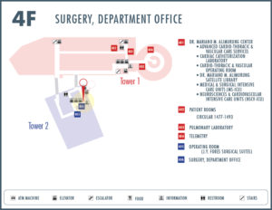 Surgery Department Location Map