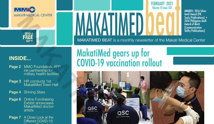 MakatiMed Beat February 2021 Volume 12 – Issue 132 thumbnail