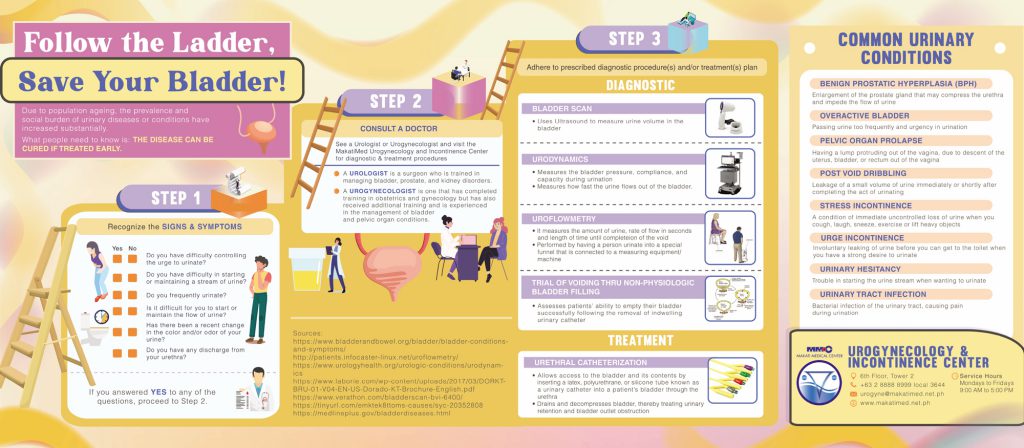 Follow the Ladder, Save Your Bladder! infographic
