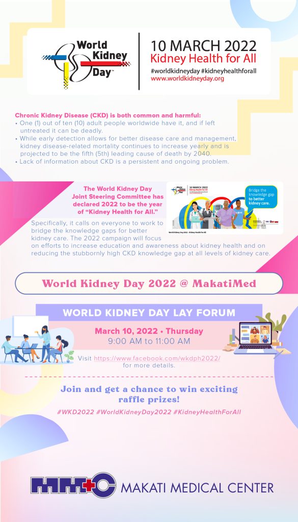 What is Chronic Kidney Disease (CKD)? - MakatiMed Exhibits - Makati ...