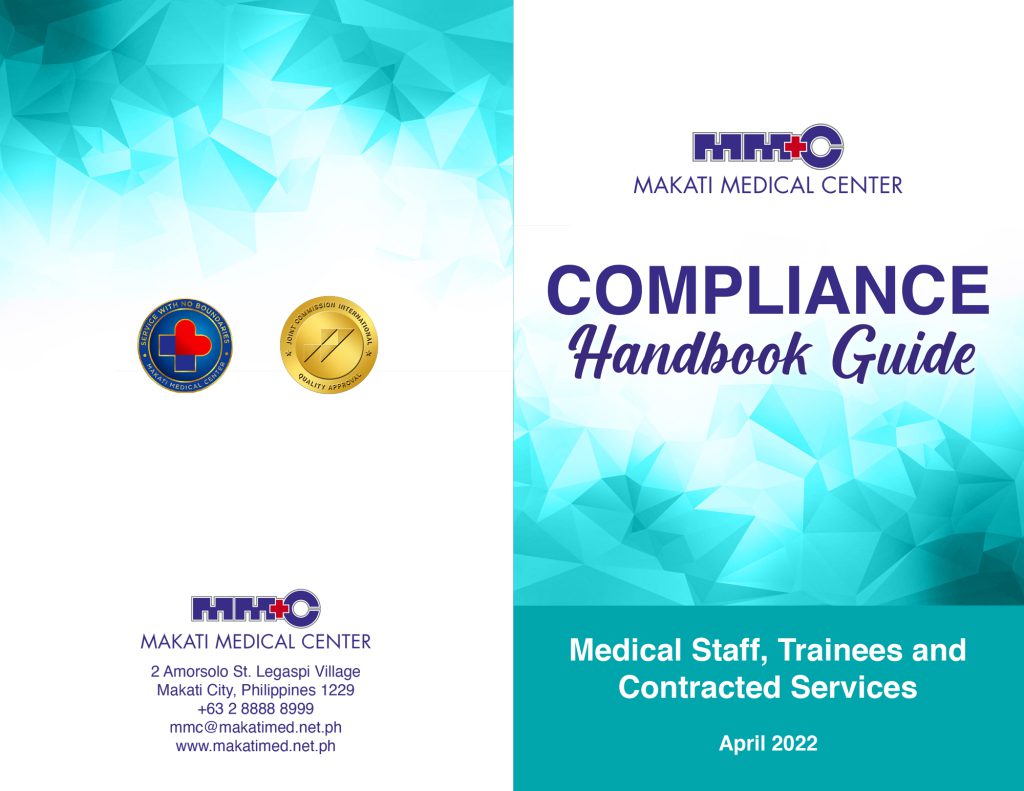Compliance Program Pamphlet for Medical Staff, Trainees and Contracted Services