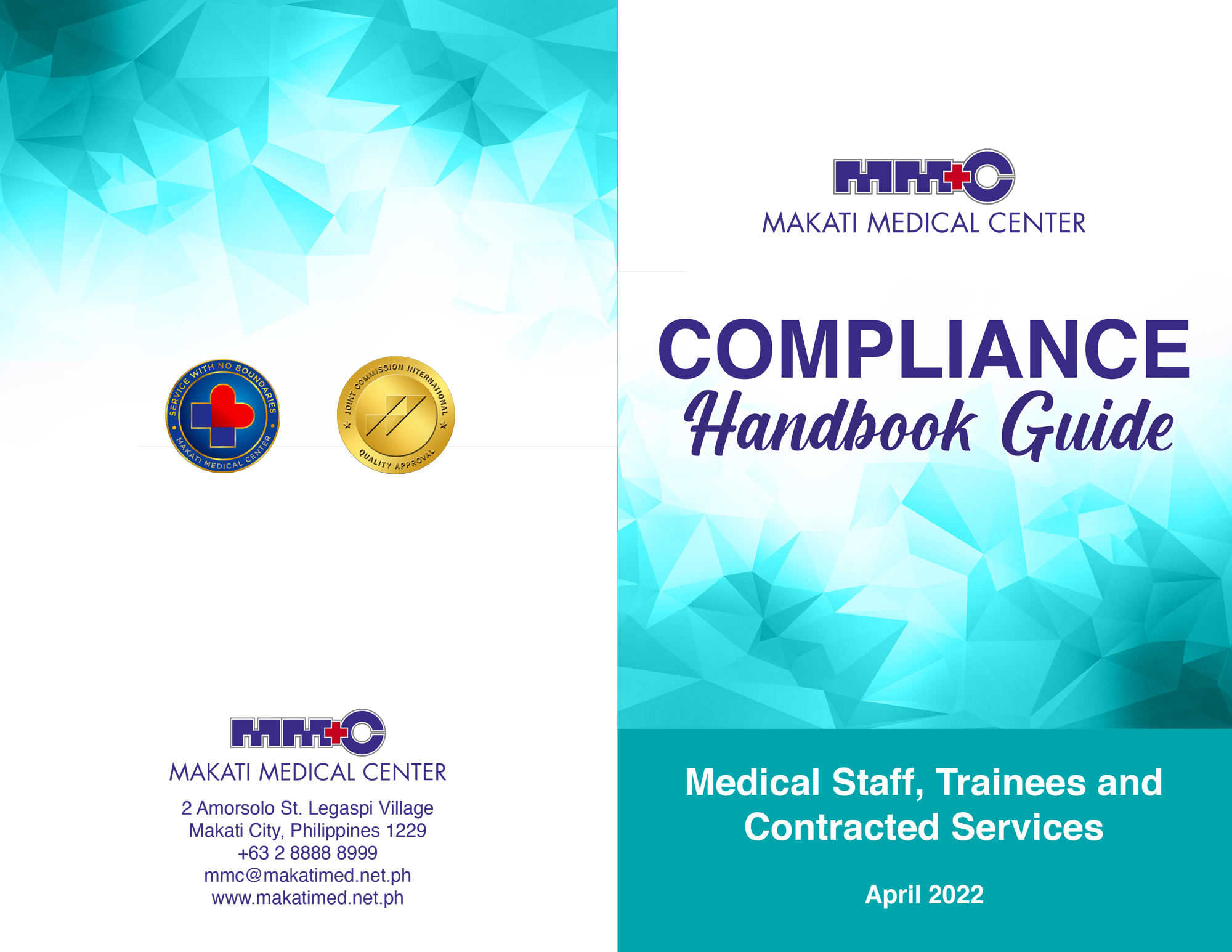 Compliance Program Pamphlet for Medical Staff, Trainees and Contracted Services