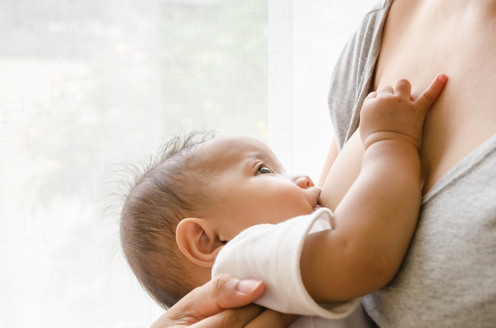 baby breastfeeding