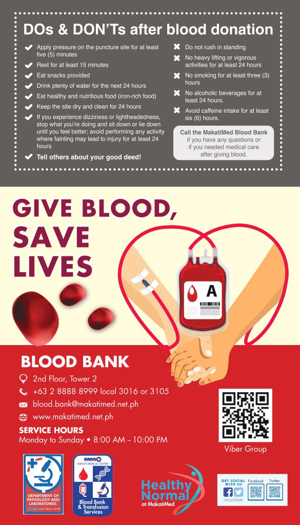 Blood Donation Exhibits Makati Medical Center